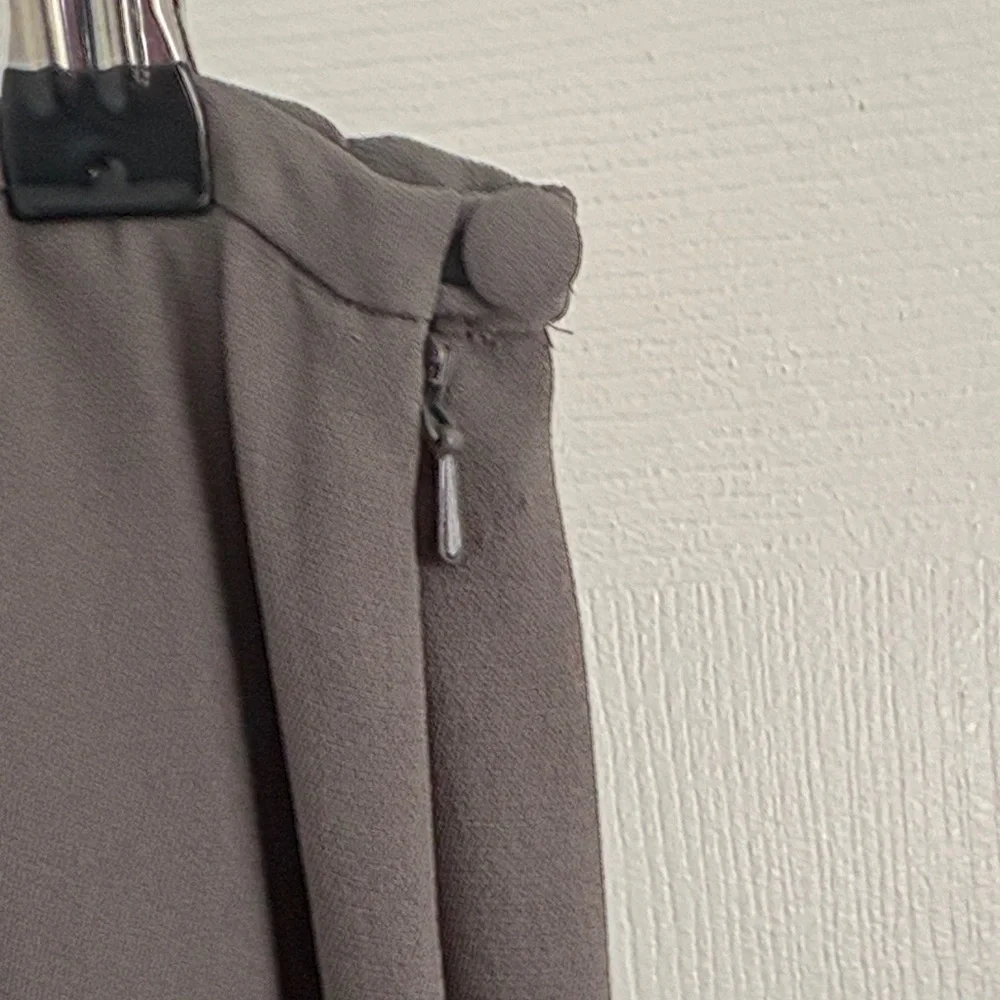 Eileen Fisher Slate Gray 100% Silk Midi Skirt Size Small - Picture 4 of 7